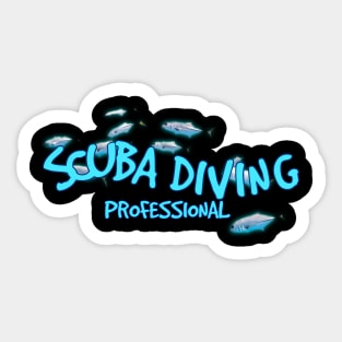 Scuba diving t-shirt designs Sticker